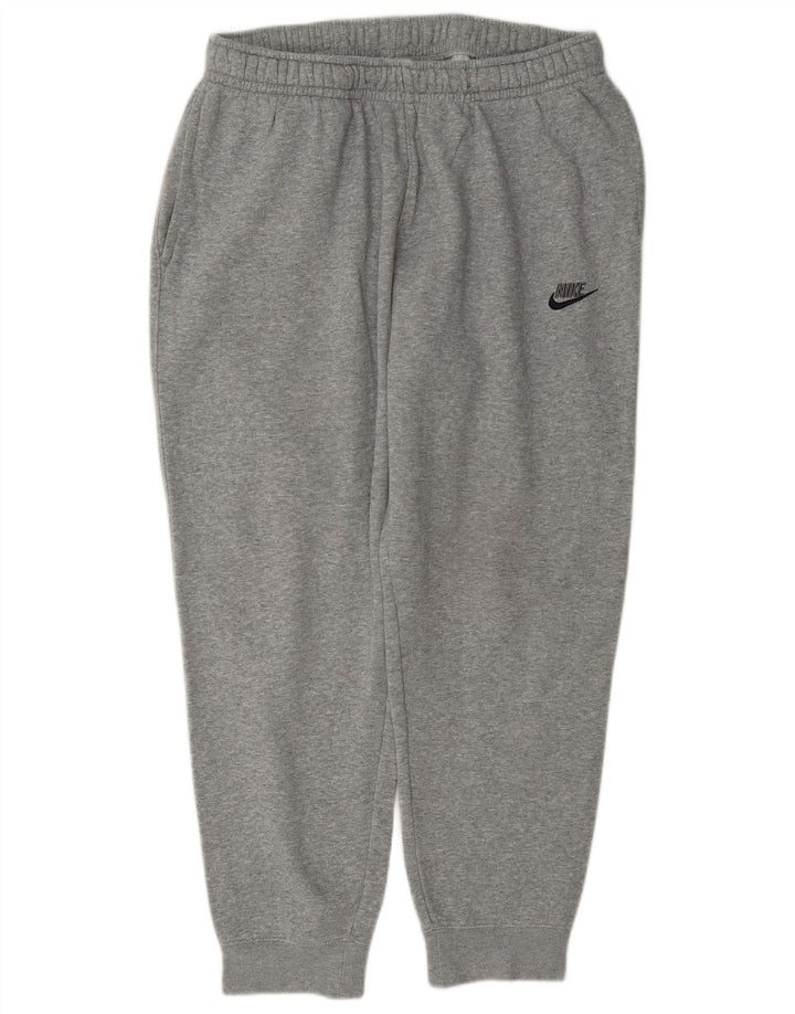 Nike træningsdragt bukser til mænd, joggers, store grå flækkede bomuld