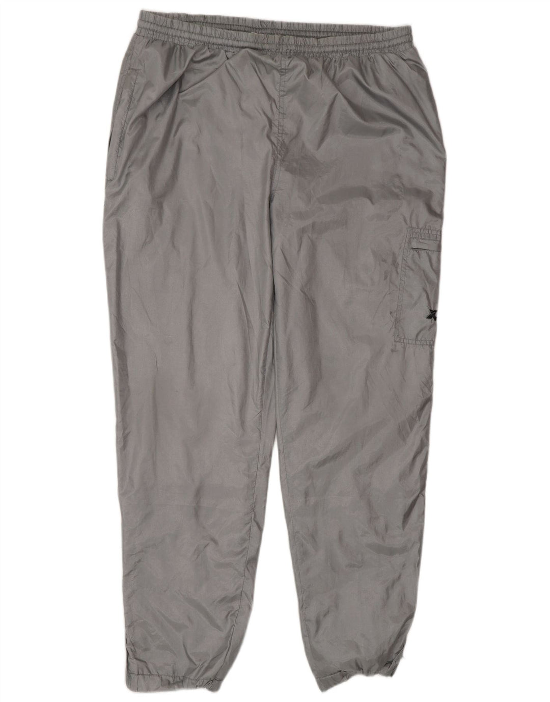 VINTAGE Mens Tracksuit Trousers Joggers Large  Grey Polyester