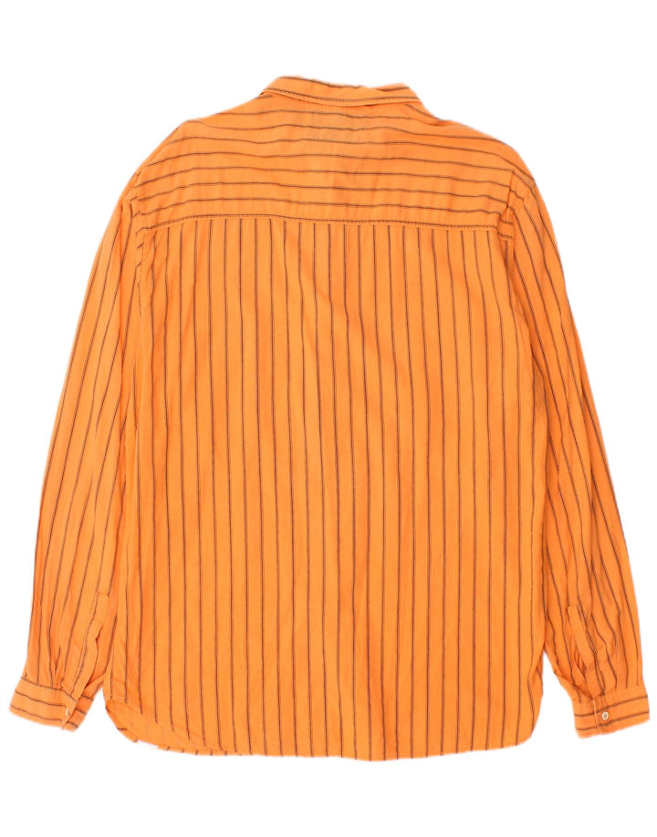 Vintage herreskjorte stor orange nålestribe