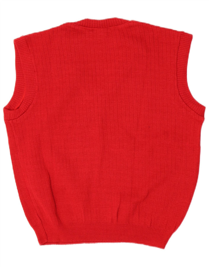 Vintage Dame Vest Tank Top EU 46 XL Rød