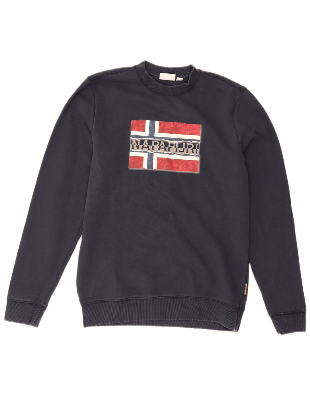 Napapijri Herre grafisk sweatshirt jumper lille marineblå