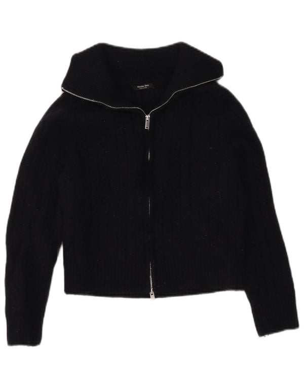 Massimo Dutti Pige Cardigan Sweater 5-6 År Lille Marineblå Uld