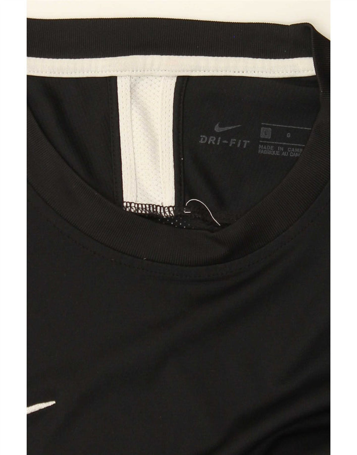 Nike Herre Dri Fit T-Shirt Top Stor Sort