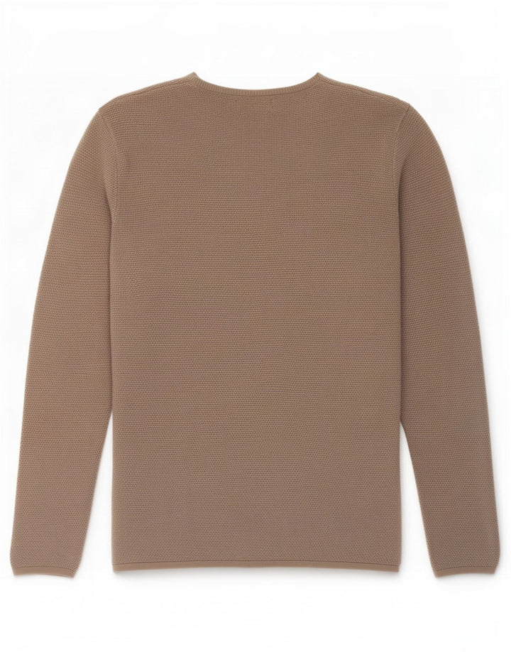 Zara Herre Boat Neck Jumper Sweater Stor Grå