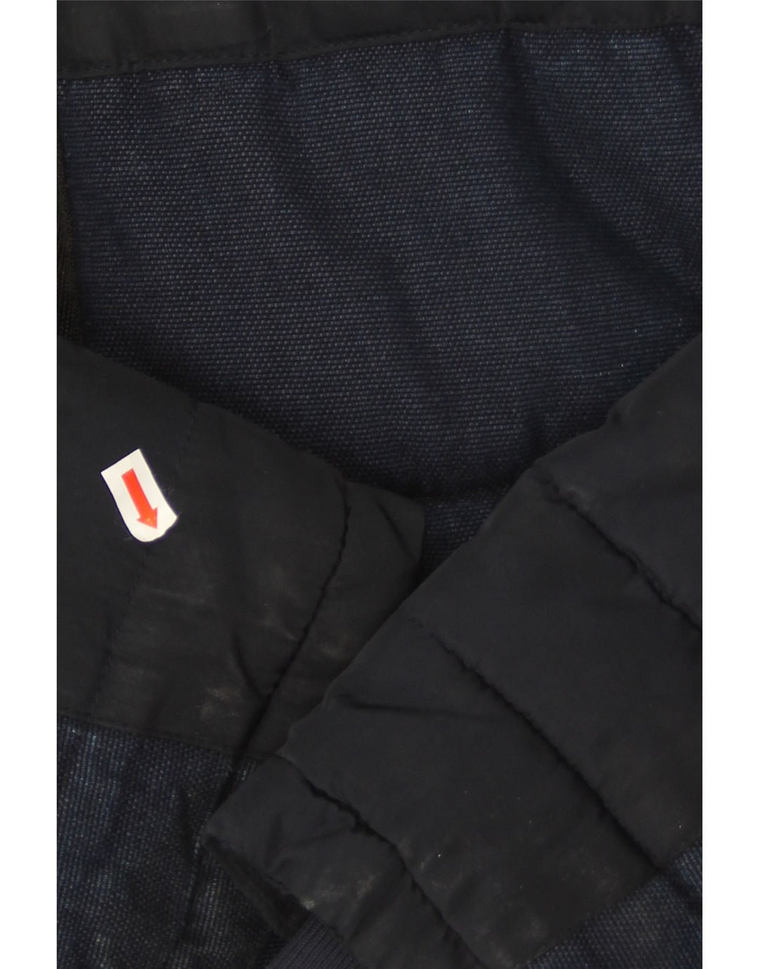 Zara Herre hættepolstret jakke UK 36 Small Navy Blue Polyester