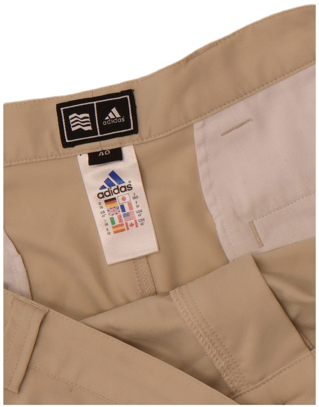 Adidas Chino Shorts til mænd W40 XL Beige Polyester