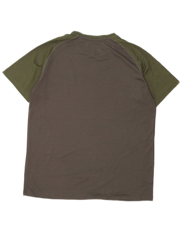 Mountain Warehouse Herre T-Shirt Top Stor Grå Colourblock Polyester
