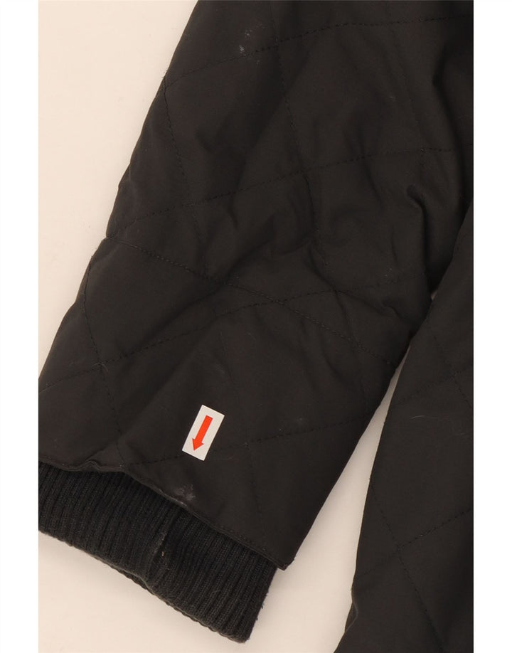 Superdry Windbreaker-jakke med hætte til mænd UK 40 Stor grå nylon