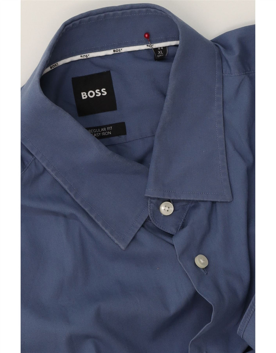HUGO BOSS Herre Regular Fit skjorte str. 17 1/2 XL Marineblå
