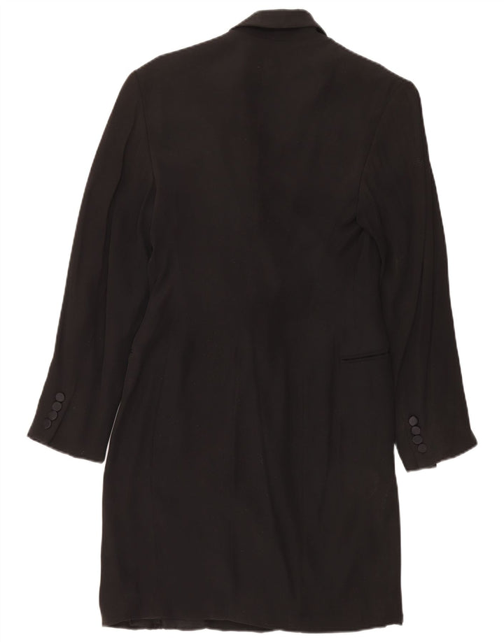 Ralph Lauren Dame Dobbeltradet Frakke US 8 Medium Black Acetate