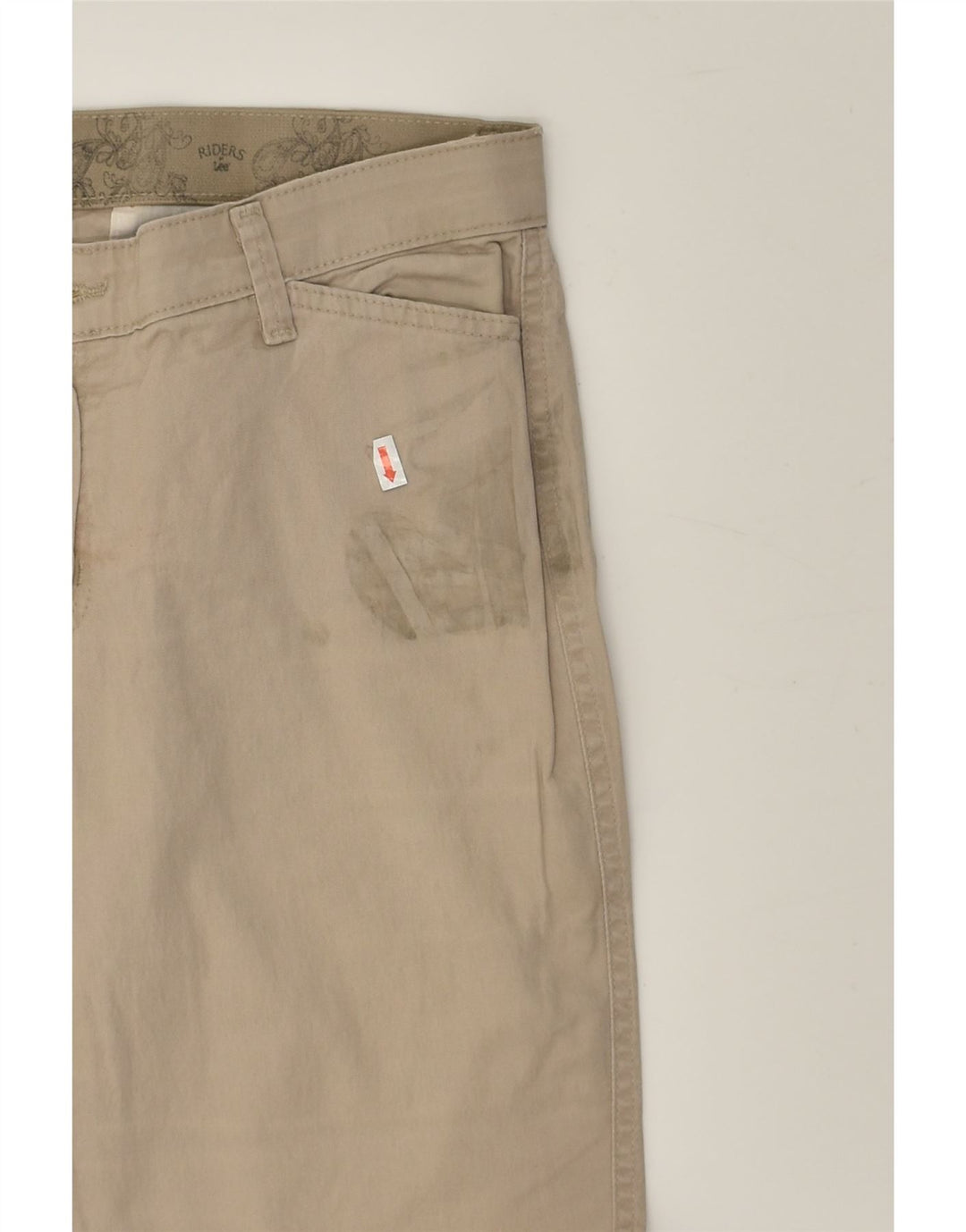 LEE Womens Straight Casual Trousers US 10 Large W32 L30  Grey Cotton | Vintage Lee | Thrift | Second-Hand Lee | Used Clothing | Messina Hembry 