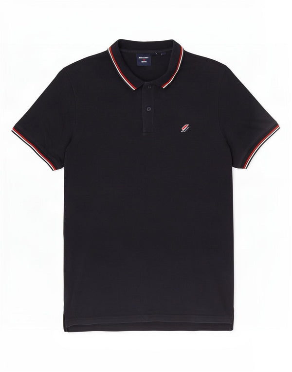 Superdry herre poloshirt XL marineblå bomuld