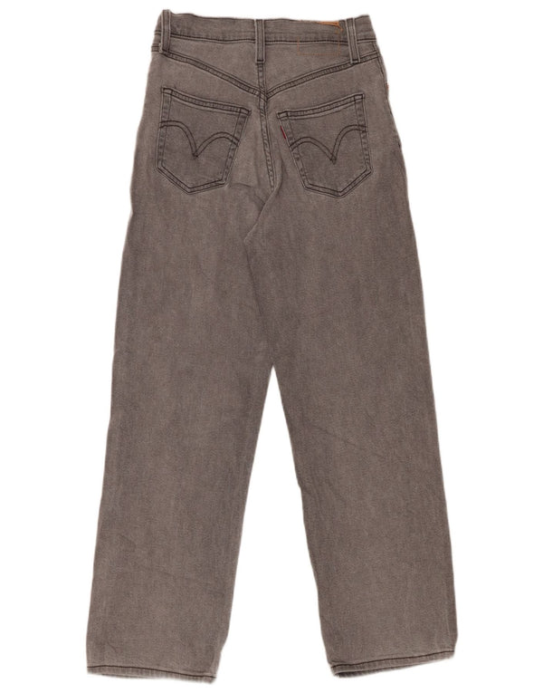 LEVI'S Dame Jeans med høj talje og brede ben W24 L27 Grå