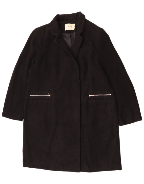 Oasis Dame Overfrakke UK 18 XL Sort Polyester