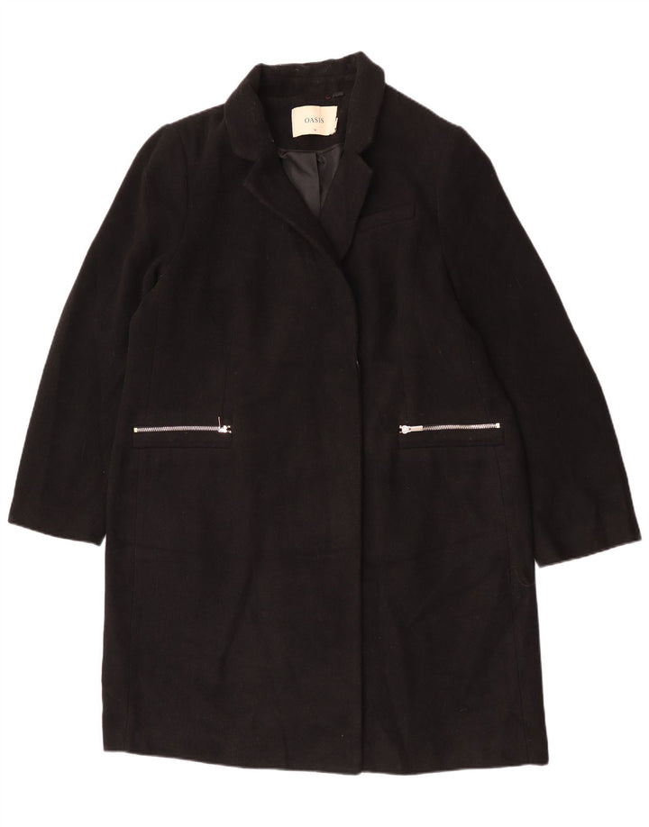 Oasis Dame Overfrakke UK 18 XL Sort Polyester