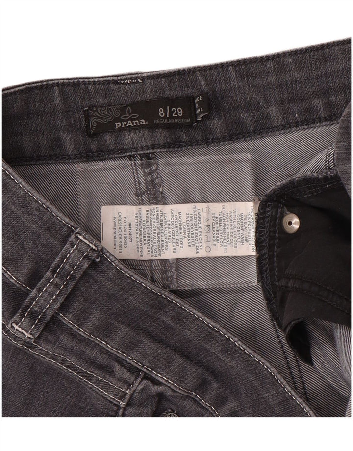 PRANA Womens Regular Straight Jeans US 8 Medium W29 L32 Grå Bomuld