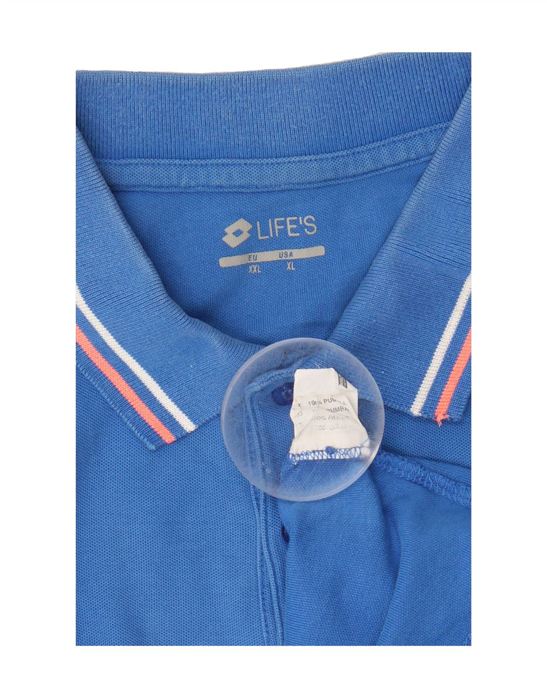 LOTTO Mens Polo Shirt XL Blue Vintage Lotto and Second-Hand Lotto from Messina Hembry 