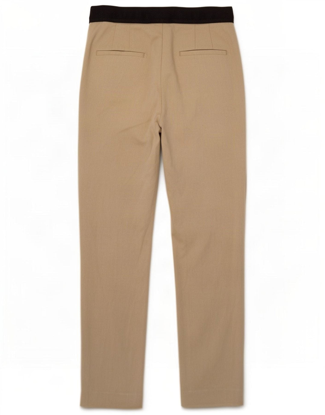 Zara Dame Slim Chino Bukser Medium W28 L26 Beige Colourblock Polyester