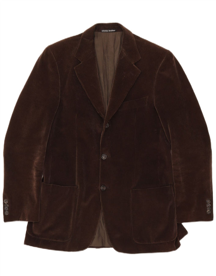 Velluto Duca Visconti Herre 3-knaps blazerjakke IT 48 Medium Brun