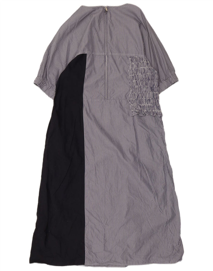 COS Dame Maxikjole EU 44 XL Marineblå Nålestribet bomuld