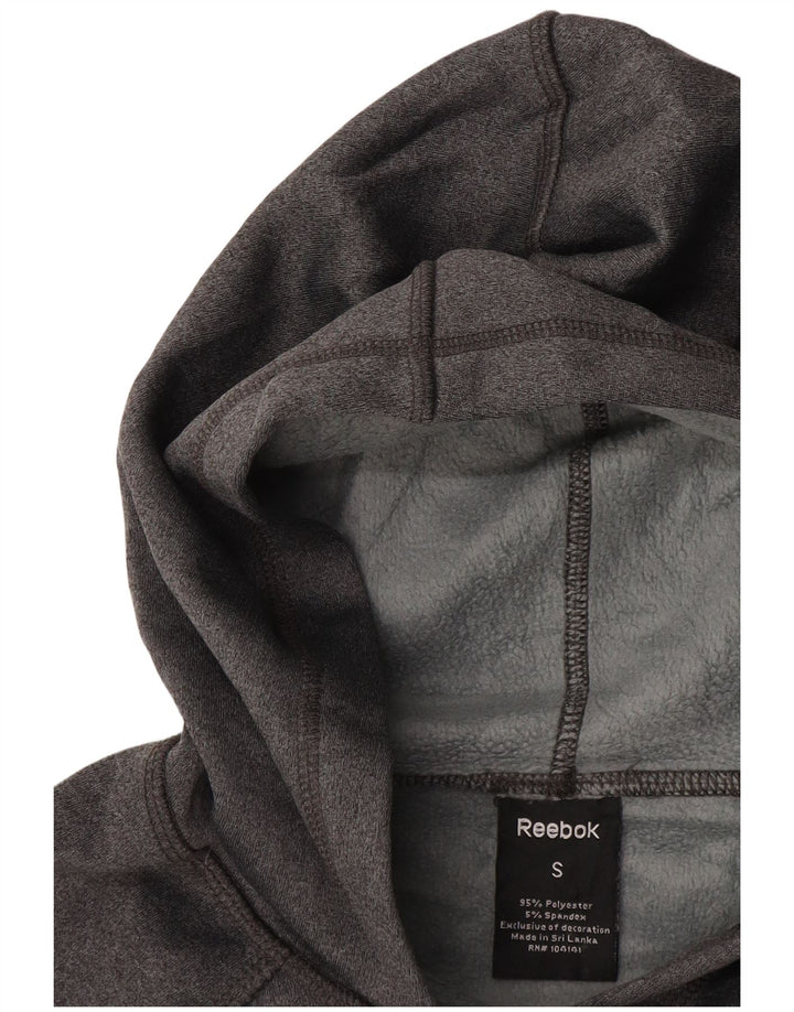 REEBOK Dame Hættetrøje UK 10 Small Grå Polyester