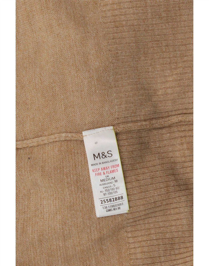 Marks & Spencer Dame Turtle Neck Jumper Sweater UK 14 Medium Beige