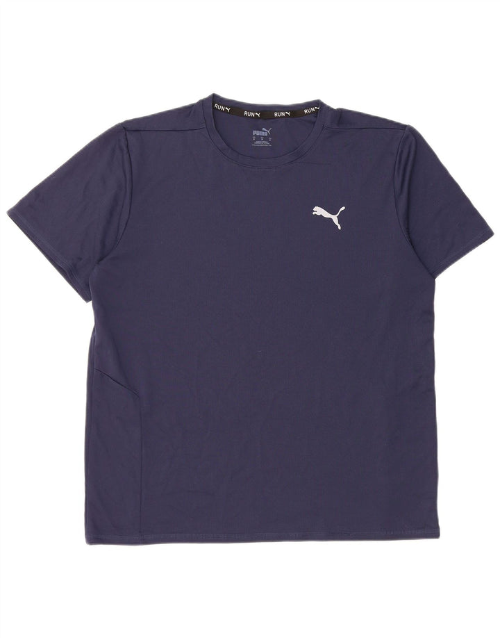 Puma herre T-shirt top mellem marineblå