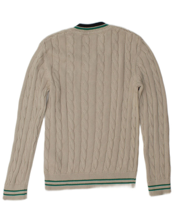 Lyle & Scott Boys V-hals sweater 9-10 år hvid bomuld