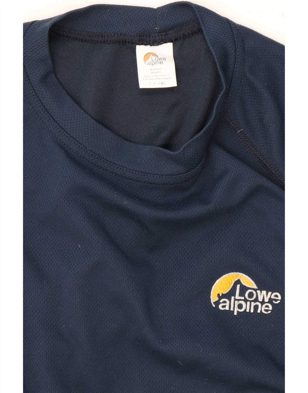 Lowe Alpine herre T-shirt top lille marineblå polyester