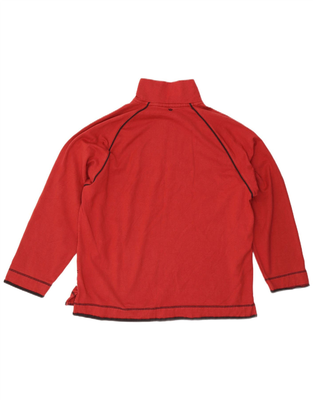 Fat Face Herre Zip Neck Jumper Sweater XL Rød Bomuld