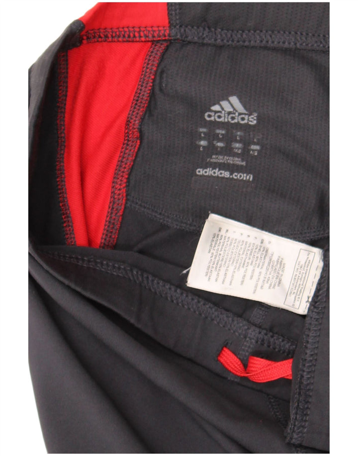 Adidas Dame træningsdragt Bukser UK 16 Large Grå Colourblock
