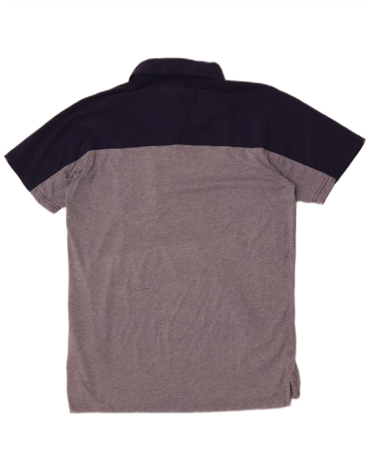 Nike Dri Fit poloshirt til mænd, stor grå farveblok nylon