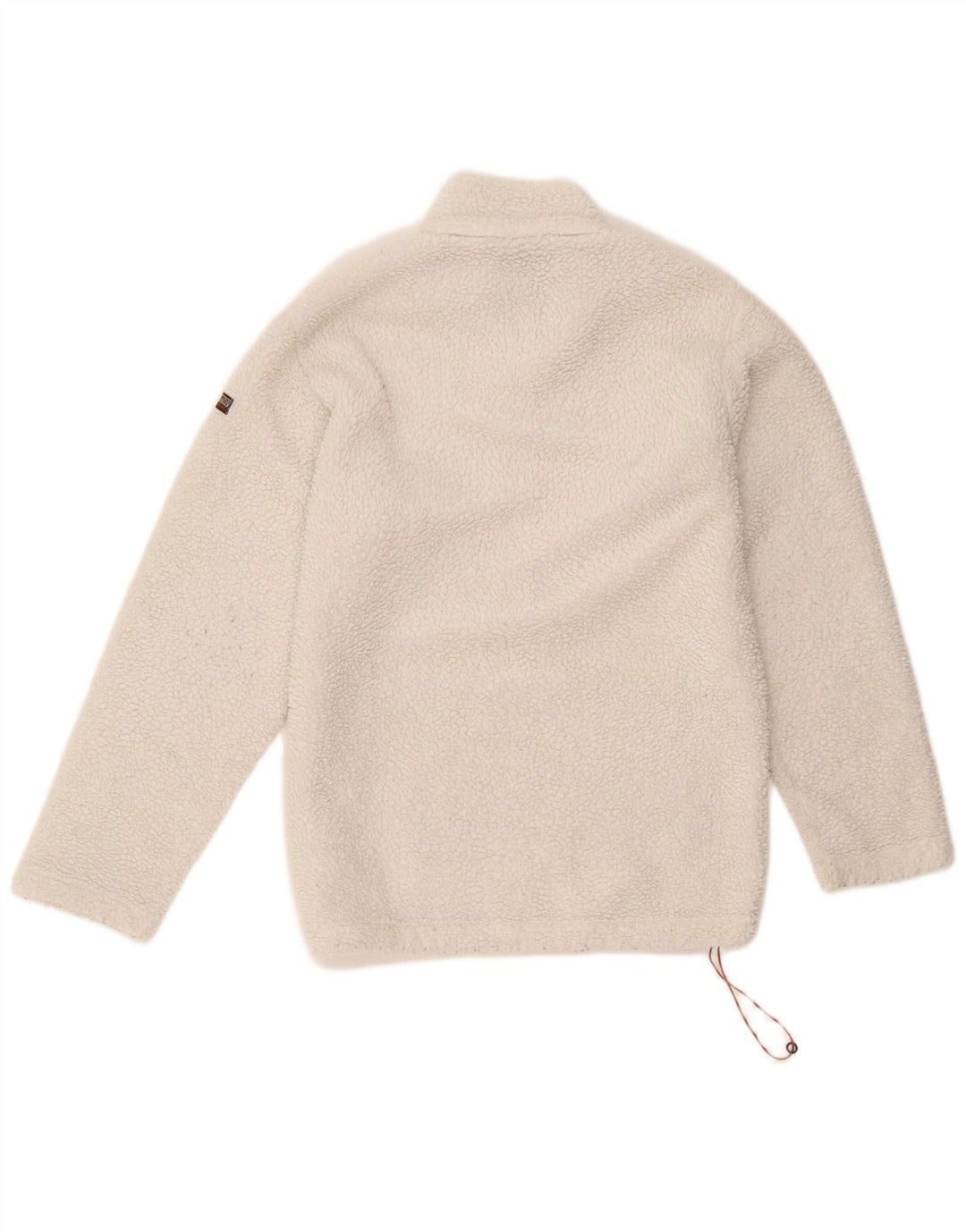 Napapijri Herre Geographic Zip Neck Fleece Jumper Lille hvid polyester
