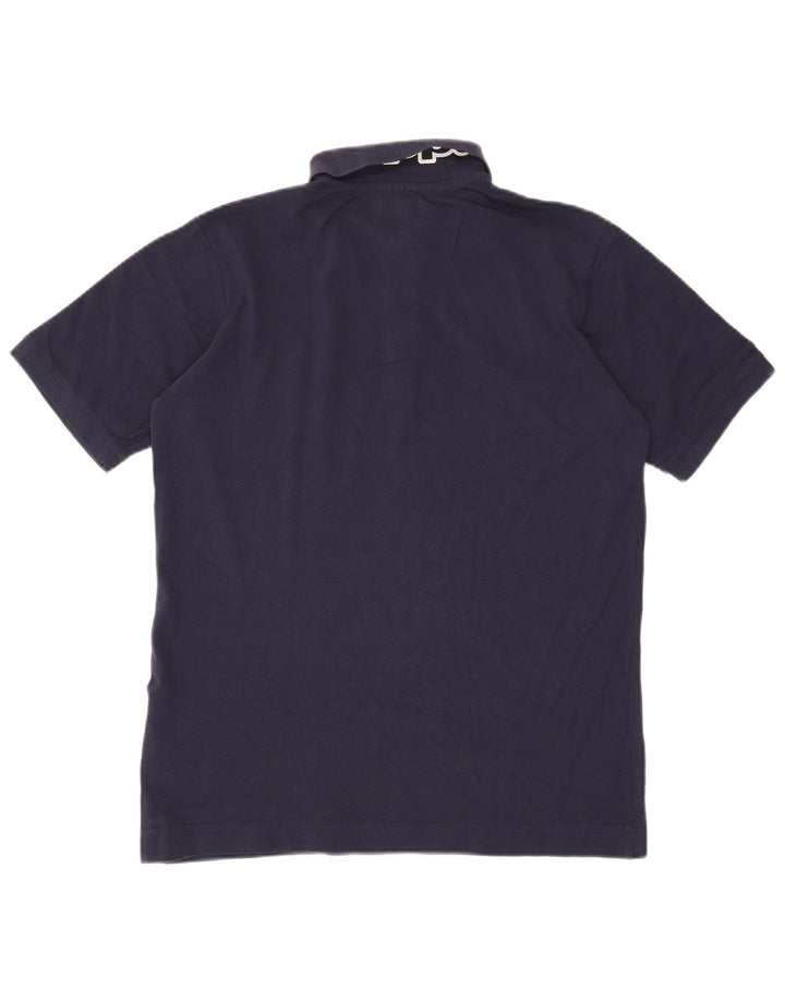 Kappa Herre grafisk poloshirt Stor marineblå bomuld