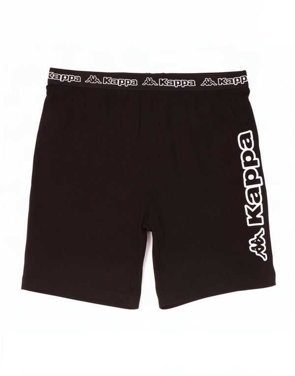 Kappa Womens Graphic Sport Shorts UK 18 XL Black