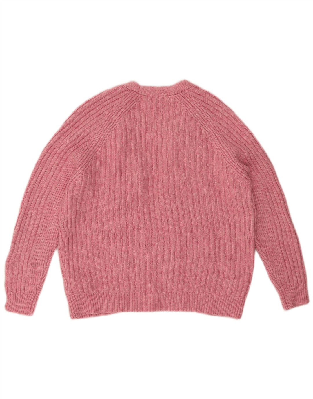 Marks & Spencer Womens Open Cardigan Sweater UK 14 Medium Pink Akryl