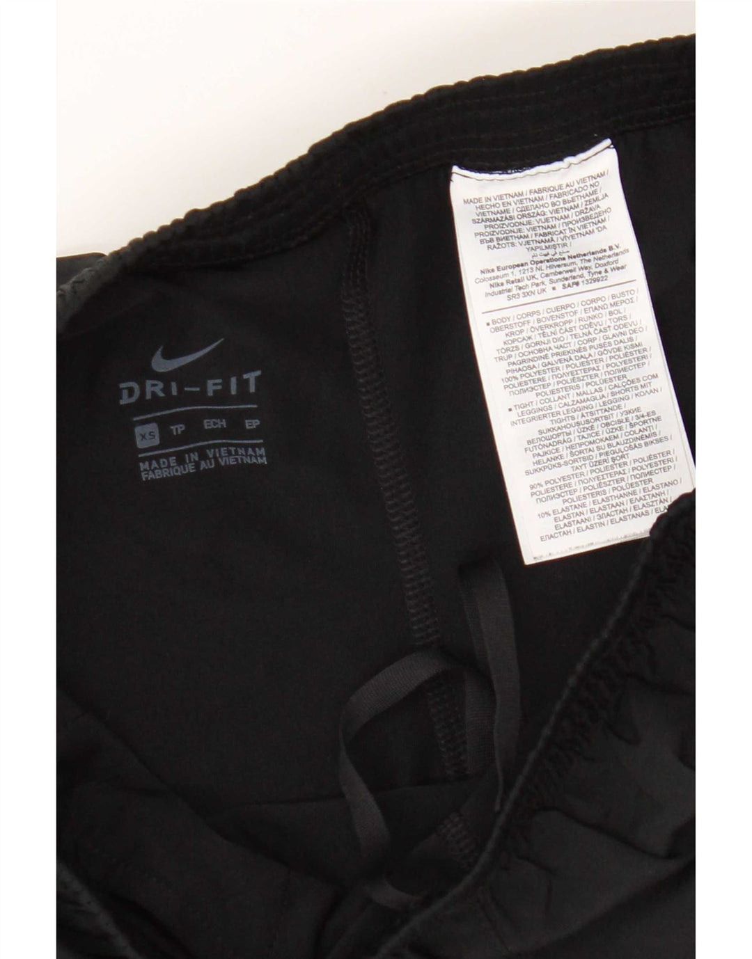 Nike Dame Dri Fit sportsshorts UK 4 XS sort polyester