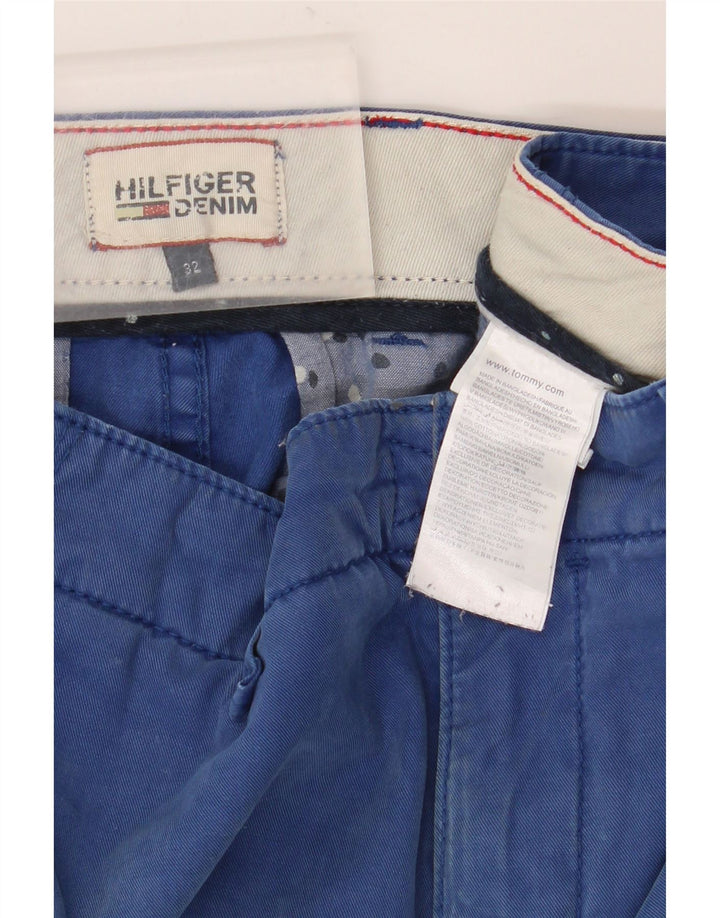 Tommy Hilfiger Herre Chino Shorts W32 Medium Blue Bomuld