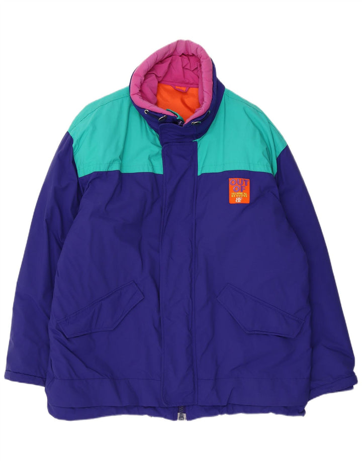 Belfe Herre Windbreaker Jacket UK 44 2XL Blå Colourblock Nylon