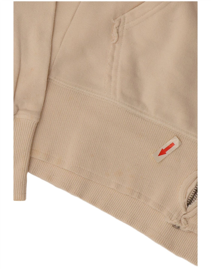 Sasch Herre grafisk hættetrøje Sweater med lynlås Large Off White Bomuld