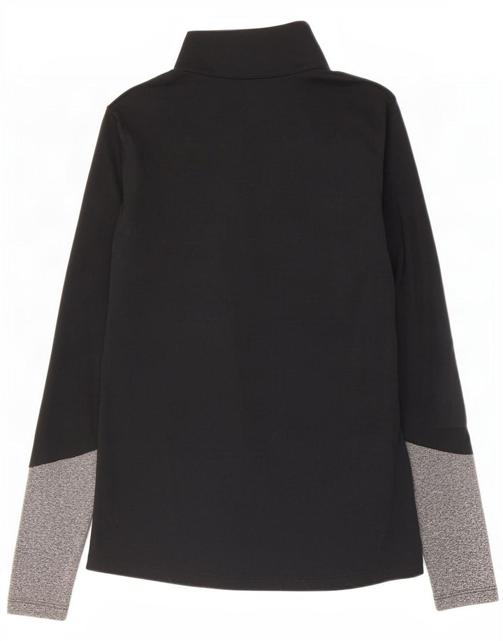 Under Armour Dame Pullover Træningsdragt Top UK 6 XS Sort Colourblock