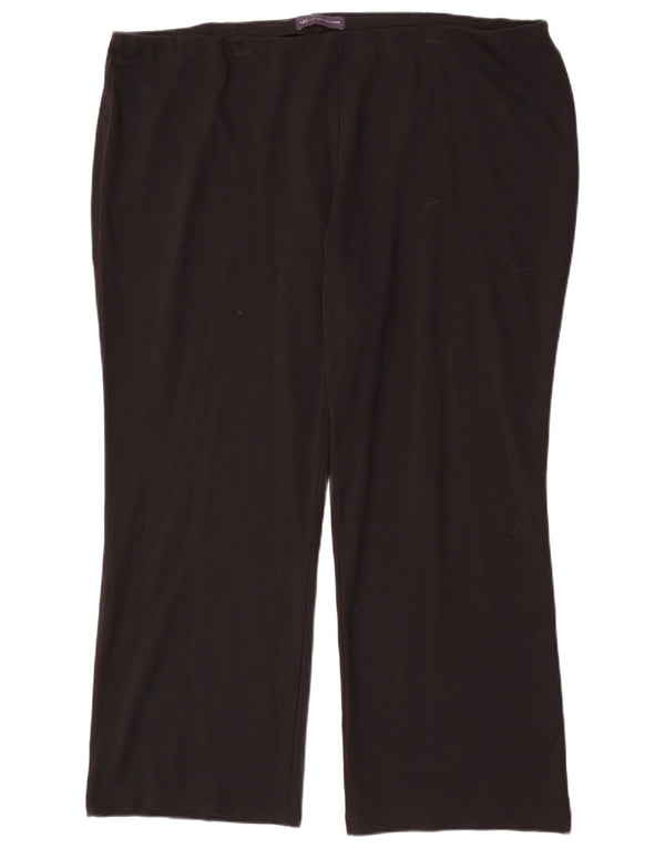 Marks & Spencer Dame Bootcut Casual Bukser UK 22 3XL W44 L30 Sort