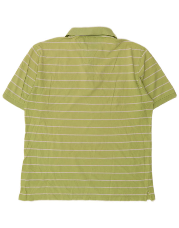 Tommy Hilfiger Herre poloshirt Stor grøn stribet bomuld