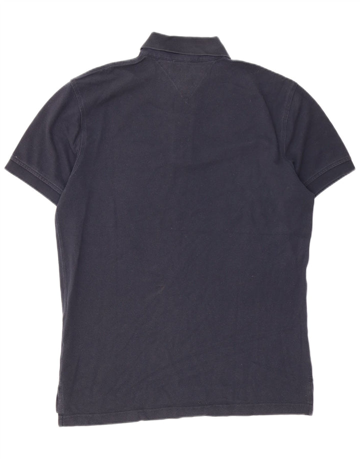 Tommy Hilfiger herre poloshirt Medium marineblå bomuld