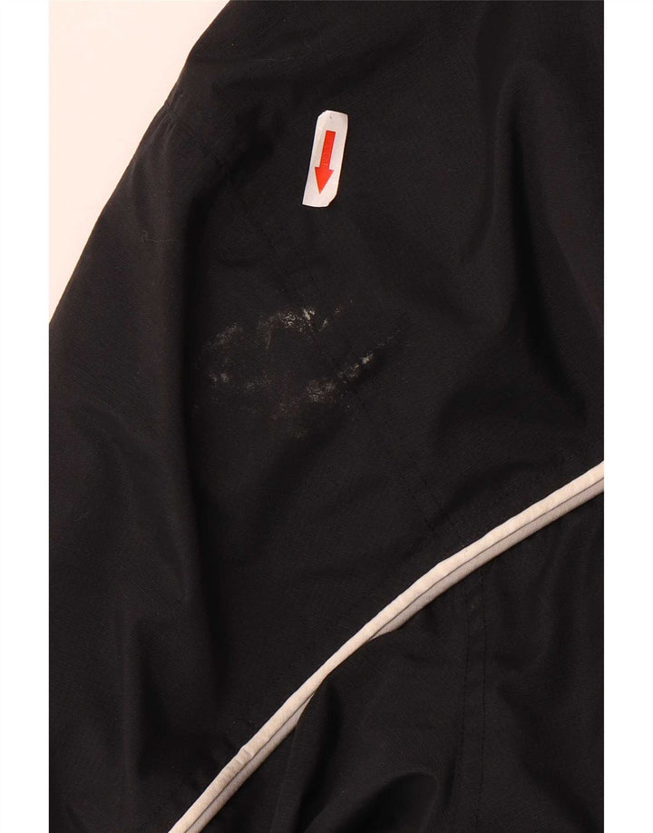 Nike Herre grafisk vindjakke med hætte UK 42/44 Stor sort polyester