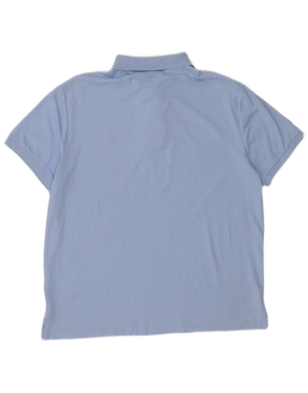 Polo Ralph Lauren Herre Custom Slim Fit Polo Shirt Stor Blå Bomuld