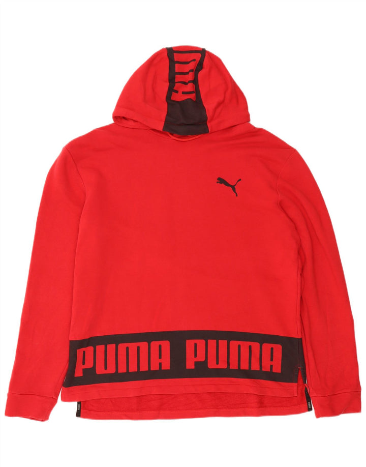 PUMA Grafisk hættetrøje til mænd, stor rød farveblok