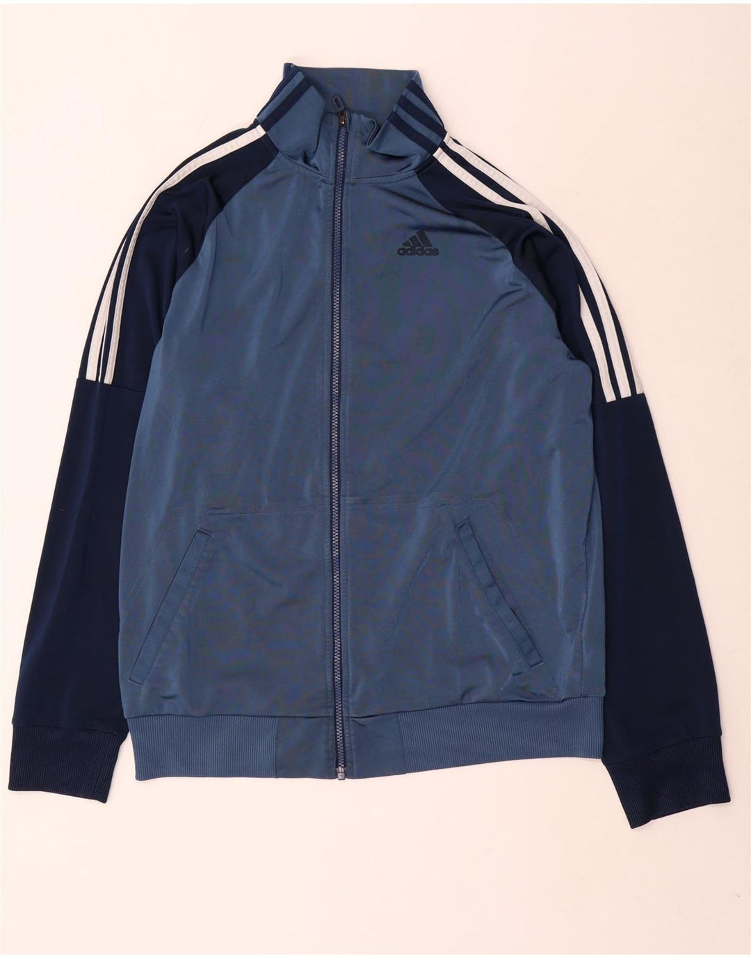 Adidas Træningsdragt til mænd, topjakke, stor marineblå farveblok