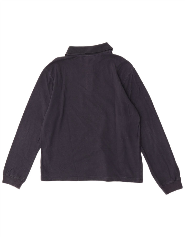 Champion Langærmet poloshirt til mænd Medium marineblå bomuld
