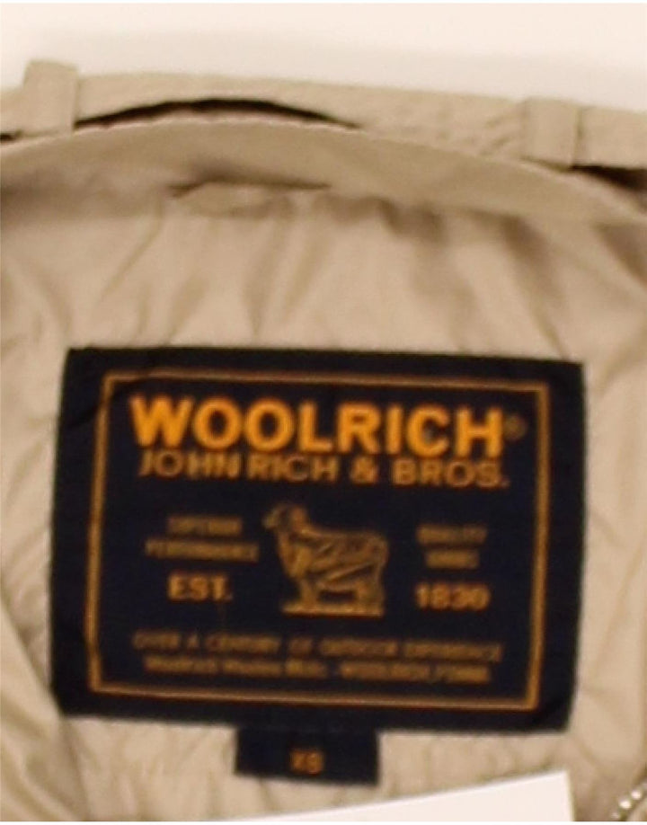 WOOLRICH Womens Military Jacket UK 6 XS Beige Polyester Vintage Woolrich and Second-Hand Woolrich from Messina Hembry 